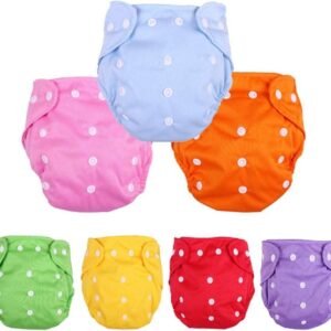 Button Diaper Adjustable Washable Cloth Diaper for Babies – Reusable & Leakproof