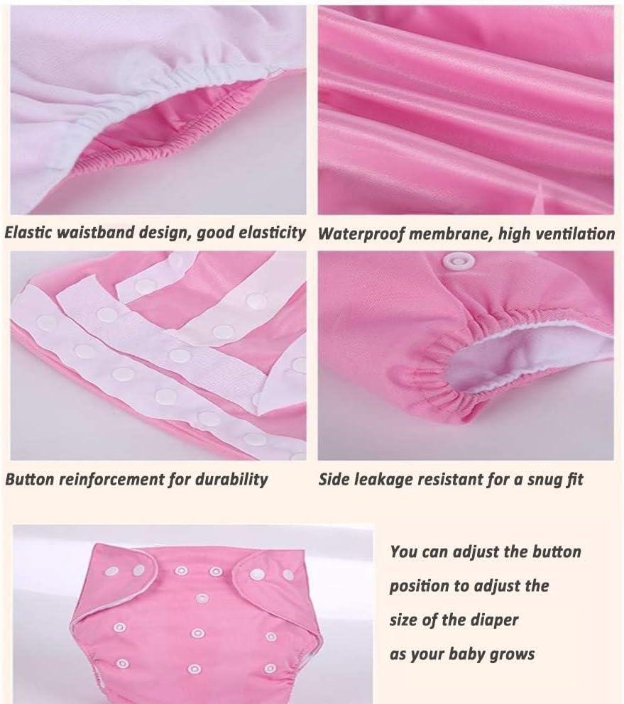 Button Diaper Adjustable Washable Cloth Diaper for Babies – Reusable & Leakproof