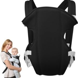 2 in 1 Multifunctional Baby Carrier Black – Comfortable & Adjustable