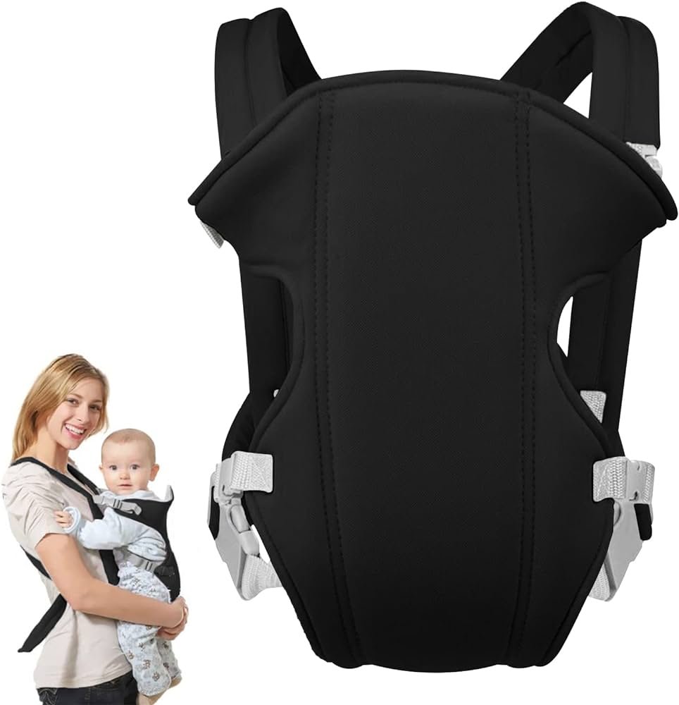 2 in 1 Multifunctional Baby Carrier Black – Comfortable & Adjustable