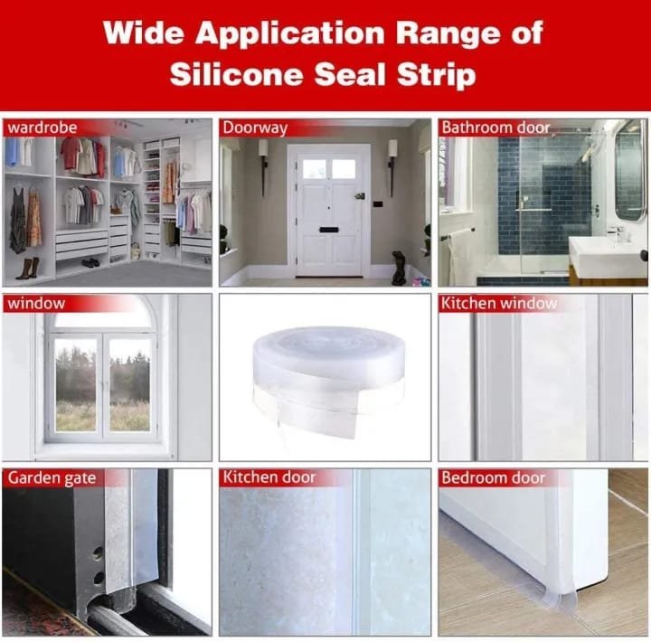 5 Meter Door Sealing Tape – 4 to 5 Doors Cover Dustproof & Insect Block Strip
